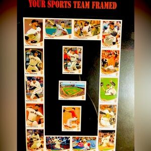 Framed Collection of 2013 Topps SF Giants Baseball cards (qty 16)